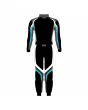 Black-White-Ferozi-Kart-Racing-Suit-Back-View