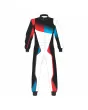 Black-White-Red-Kart-Racing-Suit-Front-View