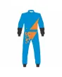 Blue-Orange-Kart-Racing-Suit-Front-View