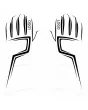 Kart-Racing-Gloves-Black-White-Front-View