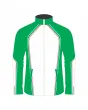 Team-Jacket-Windbreaker-Softshell-Jacket-Green-White-Front-View