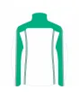 Team-Jacket-Windbreaker-Softshell-Jacket-White-Green-Back-View