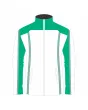 Team-Jacket-Windbreaker-Softshell-Jacket-White-Green-Front-View
