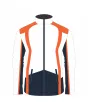 Team-Jacket-Windbreaker-Softshell-Jacket-White-Orange-Navy-Front-View