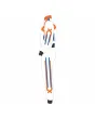 White-Orange-Navy-KArt-Racing-Suit-Left-View