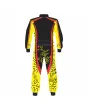 Yellow-Black-Dots-Kart-Racing-Suit-Back-View