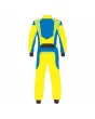 Yellow-Blue-Kart Racing-Suit-Back-View