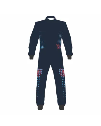 Black Dotted Kart Racing Suit