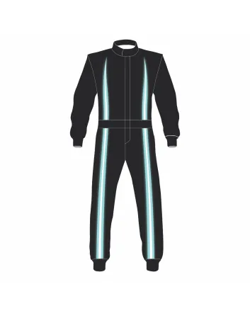 Black Custom Kart Racing Suit