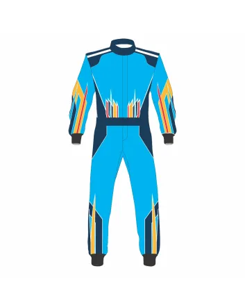 Blue Multi Kart Racing Suit