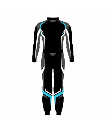 Professional Kart Racing Suit – Black Grey Edition (1003)