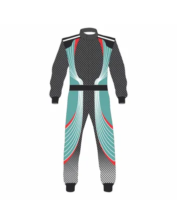 Grey Ferozi Custom Kart Racing Suit
