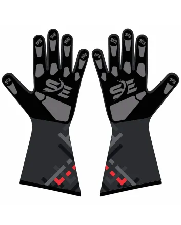 Kart-Racing-Gloves-Black-Front-View