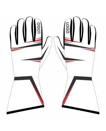 Kart-Racing-Gloves-White-Red-Front-View