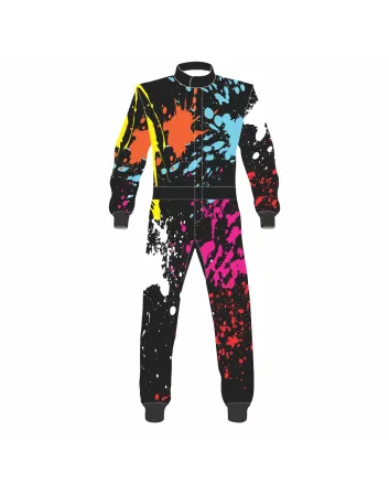 Multi-Color Fluorescent Kart Racing Suit