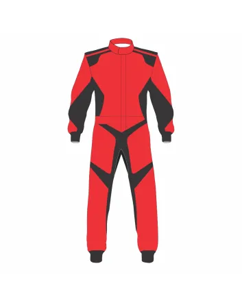 Red & Black Style Kart Racing Suit