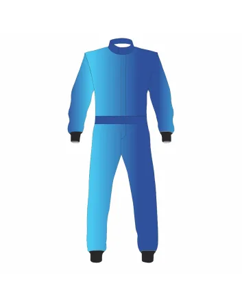 Royal Blue & Dark Blue Kart Racing Suit