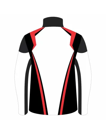 White Black Red Custom Racing Jacket