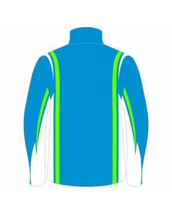 Royal Blue Green Racing Team Jacket