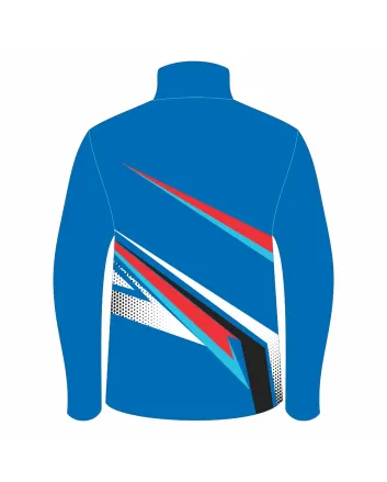 Royal Blue and Red Racing Team Jacket