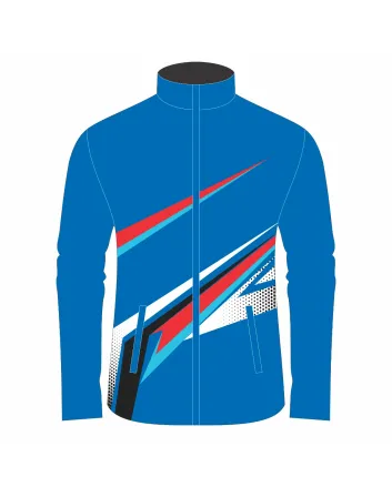 Royal Blue and Red Racing Team Jacket