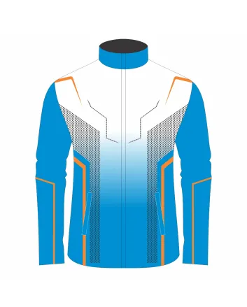 Royal Blue White Orange Racing Jacket