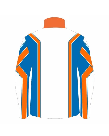 White Blue Orange Racing Jacket