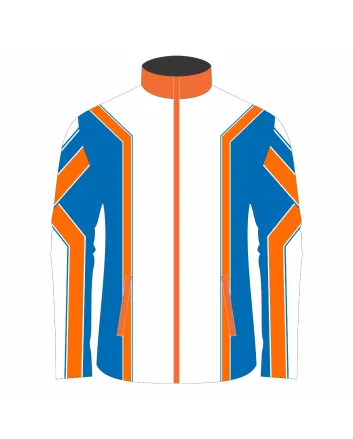 White Blue Orange Racing Jacket