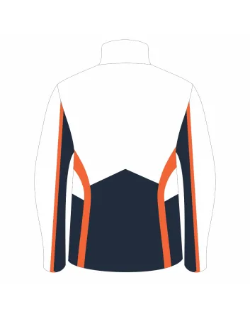 White Navy Orange Racing Team Jacket